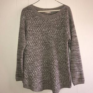 Super soft 2 tone knit sweater